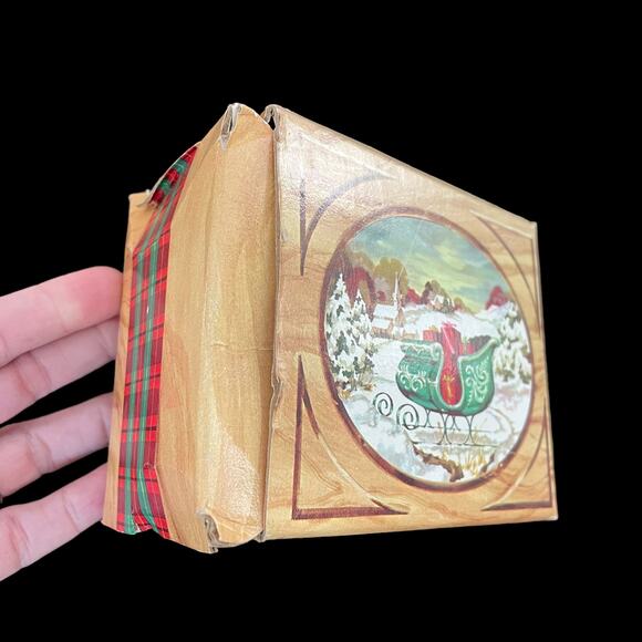 Avon Christmas Sleight Light Candle Bayberry & Box Vtg Old Stock Grannycore READ - Picture 12 of 16